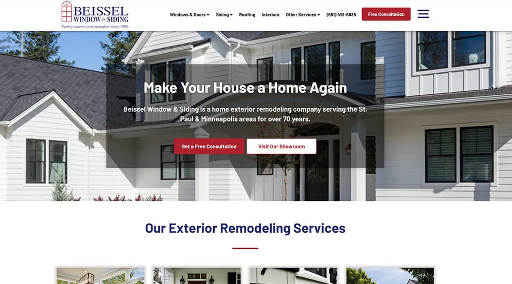 Beissel Website After Remodel